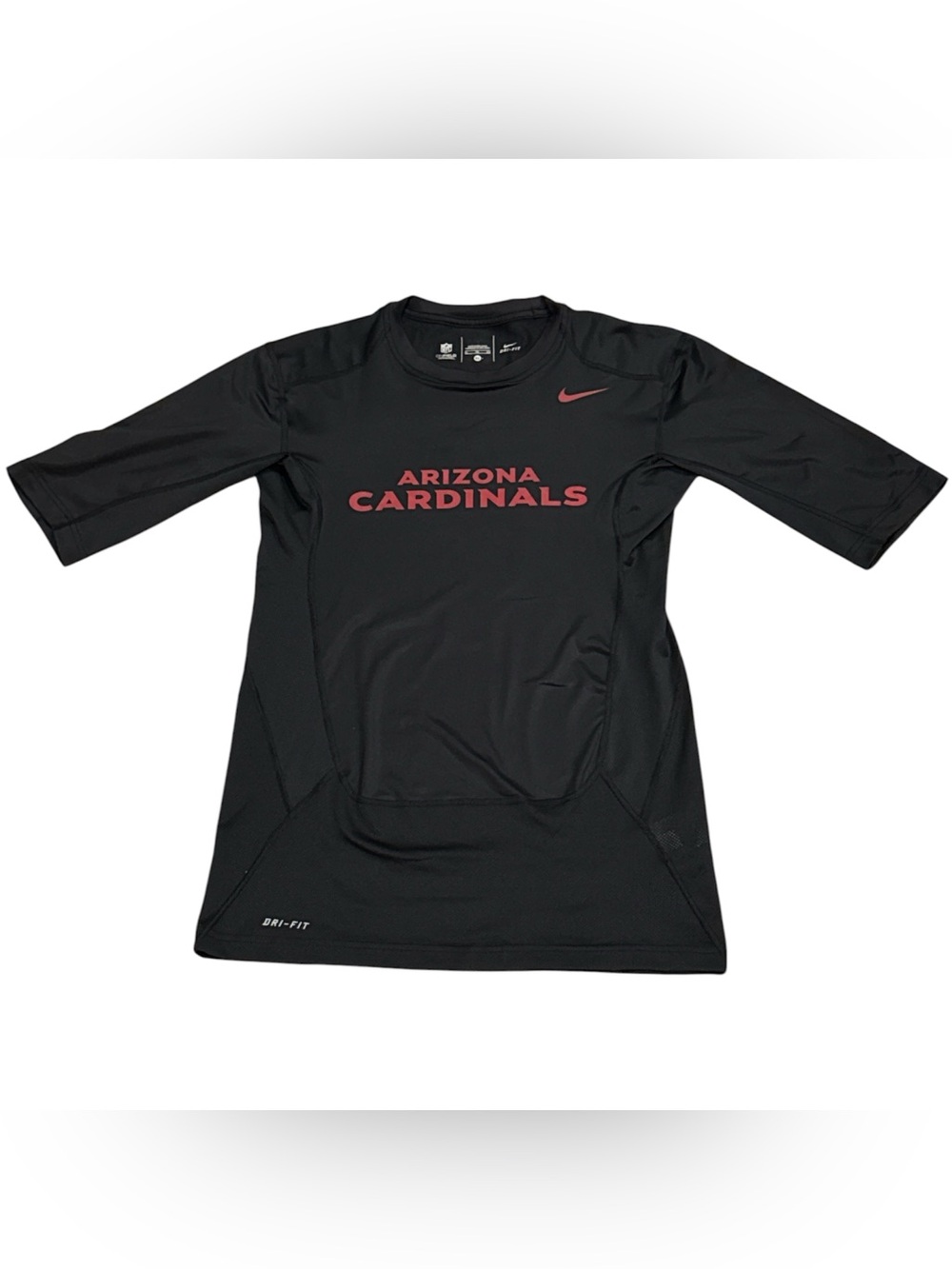Nike Arizona Cardinals Football Compression Red Black Dri Fit Shirt Mens XL